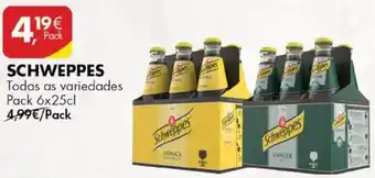 Pingo Doce Schweppes 6 x 25cl promoção
