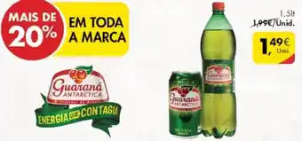 Pingo Doce Guaraná Antartica 1,5lt promoção