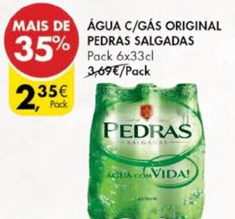 Pingo Doce Água C/Gás Original Pedras Salgadas 6x33cl promoção