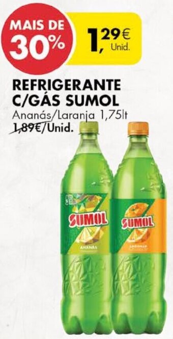 Pingo Doce Refrigerante C/Gás Sumol 1,75L promoção