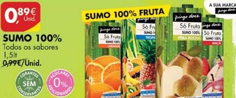 Pingo Doce Sumo 100% 1,5lt promoção