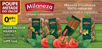 Pingo Doce Massa Tricolor Milaneza 500g promoção