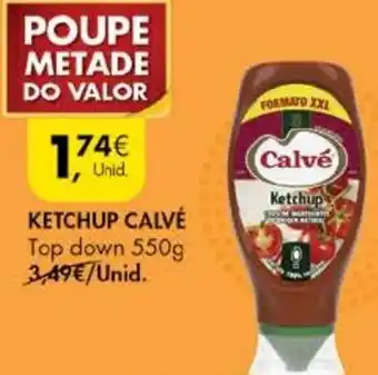 Pingo Doce Ketchup Calvé 550g promoção