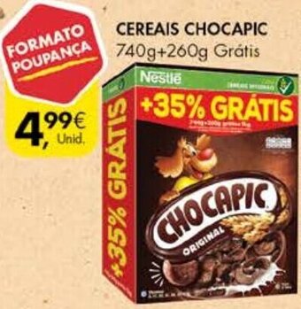 Pingo Doce Cereais Chocapic 740g + 260g Grátis promoção