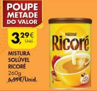 Pingo Doce Mistura Solúvel Ricoré 260g promoção