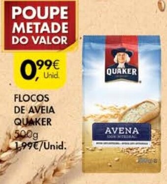 Pingo Doce Flocos de Aveia Quaker 500g promoção