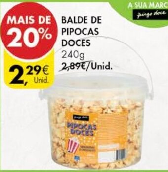 Pingo Doce Balde de Pipocas Doces 240g promoção
