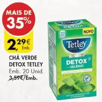 Pingo Doce Chá Verde Detox Tetley 20 Unid promoção