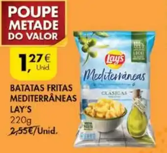 Pingo Doce Batatas Fritas Mediterrâneas Lay's 220g promoção