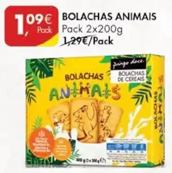 Pingo Doce Bolachas Animais 2x200g promoção
