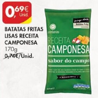 Pingo Doce Batatas Fritas Lisas Receita Camponesa 170g promoção