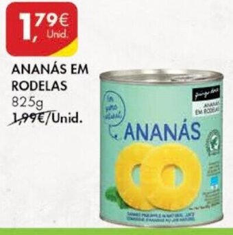 Pingo Doce Ananàs em Rodelas 825g promoção