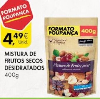 Pingo Doce Mistura de Frutos Secos Desidratados 400g promoção