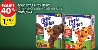 Pingo Doce Bolo Little Bites Bimbo 4x4 Unid promoção