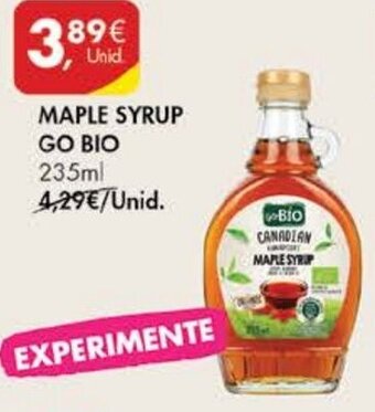 Maple Syrup Go Bio 235ml