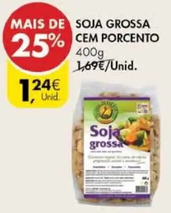 Pingo Doce Soja Grossa cem Porcento 400g promoção