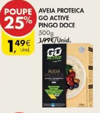 Pingo Doce Aveia Proteica Go Activa Pingo Doce 500g promoção