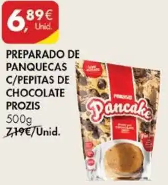 Pingo Doce Preparador de Panquecas C/ Pepitas de Chocolate Prozis 500g promoção