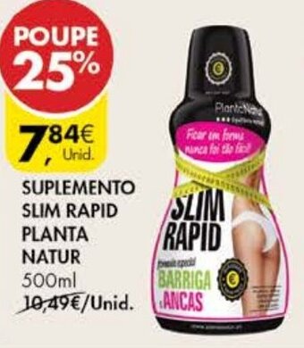 Pingo Doce Suplemento Slim Rapid Planta Natur 500ml promoção