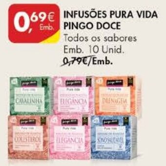 Pingo Doce Infusões Pura Vida Pingo Doce 10 Unid promoção