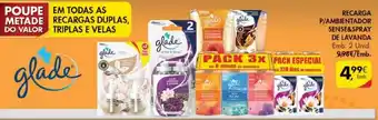 Pingo Doce Recarga P/Ambientadora Sense & Spray de Lavanda Glade 2 Unid promoção