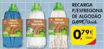 Recarga P/Esfregona de Algodão