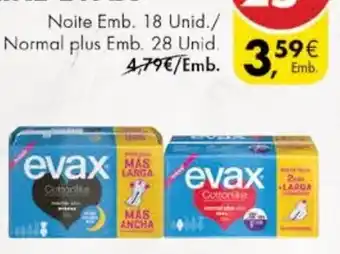 Pingo Doce Pensos Higiénicos C/ Abas Cottonlike Evax Noite promoção