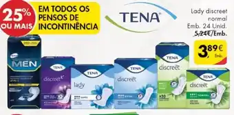 Pingo Doce Pensos de Incontinência Lady Discreet Normal 24 Unid promoção