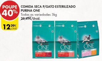 Pingo Doce Comida Seca P/Gato Estrilizado Purina One 3kg promoção