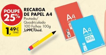 Recarga de Papel A4 100g