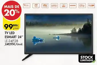 Pingo Doce TV LED Esmart 24" promoção