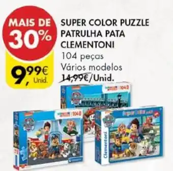 Pingo Doce Super Color Puzzle Patrulha Pata Clementoni 104 Peças promoção