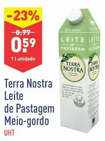 ALDI Terra Nostra Leite de Pastagem Meio-gordo UHT1L promoção
