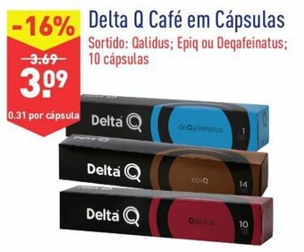 ALDI Delta Q Café em Cápsulas 10cápsulas promoção