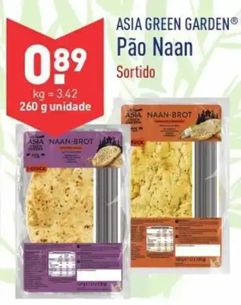 ALDI Asia Green Garden Pão Naan 260g promoção