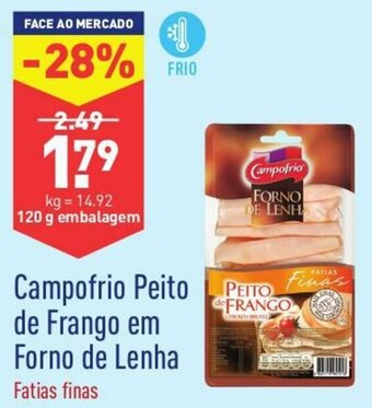ALDI Campofrio Peito de Frango em Forno de Lenha 120g promoção