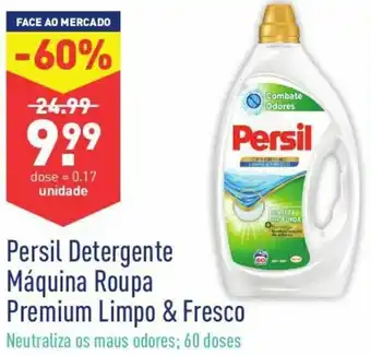 ALDI Persil Detergente Máquina Roupa Premium Limpo & Fresco 60 Doses promoção