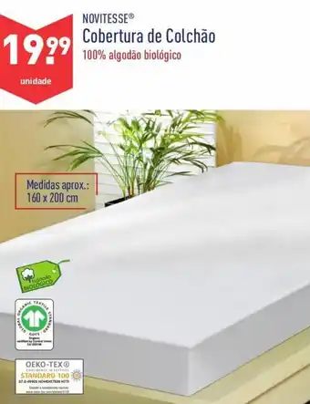 ALDI Novitesse Cobertura de Colchão 160x200cm promoção