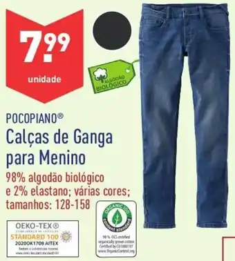 ALDI Pocopiano Calças de Ganga para Menino 128-158 promoção