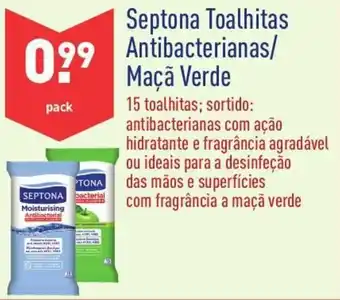 ALDI Septona Toalhitas Antibacterianas/Maça Verde promoção
