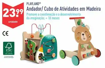 Playland Andador/Cubo de Atividades em Madeira