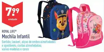ALDI Royal Life Mochila Infantil promoção