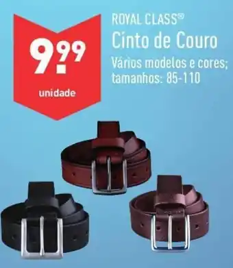 ALDI Royal Class Cinto de Couro 85-110 promoção