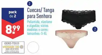 ALDI Cuecas/Tanga para Senhora S-XL promoção