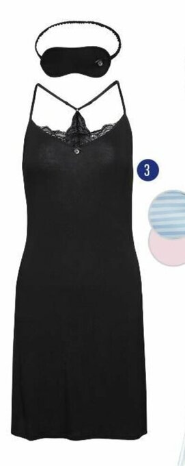 Camisa de Dormir com Máscara S-L