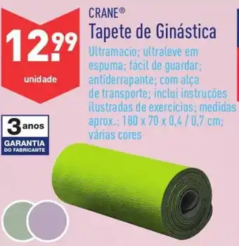 Tapete de Ginástica 180 x 70 x 0,4/ 0,7 cm