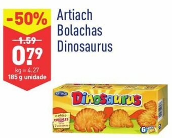 ALDI Artiach Bolachas Dinosaurus 185g promoção