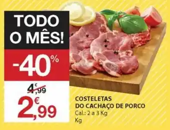 E.Leclerc Costeletas do Cachaço de Porco 2 a 3kg promoção