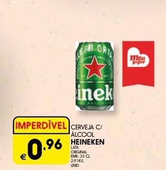 Meu Super Lata de cerveja heineken promoção