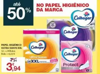 E.Leclerc Papel Higiénico Ultra Suave XXL 12=24 Rolos promoção